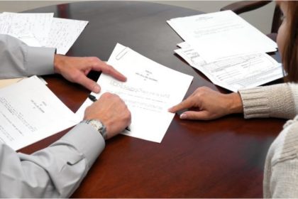 Signing paperwork
