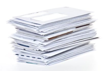 stack of white envelopes