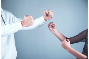Couple fighting