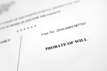Probate of Will document