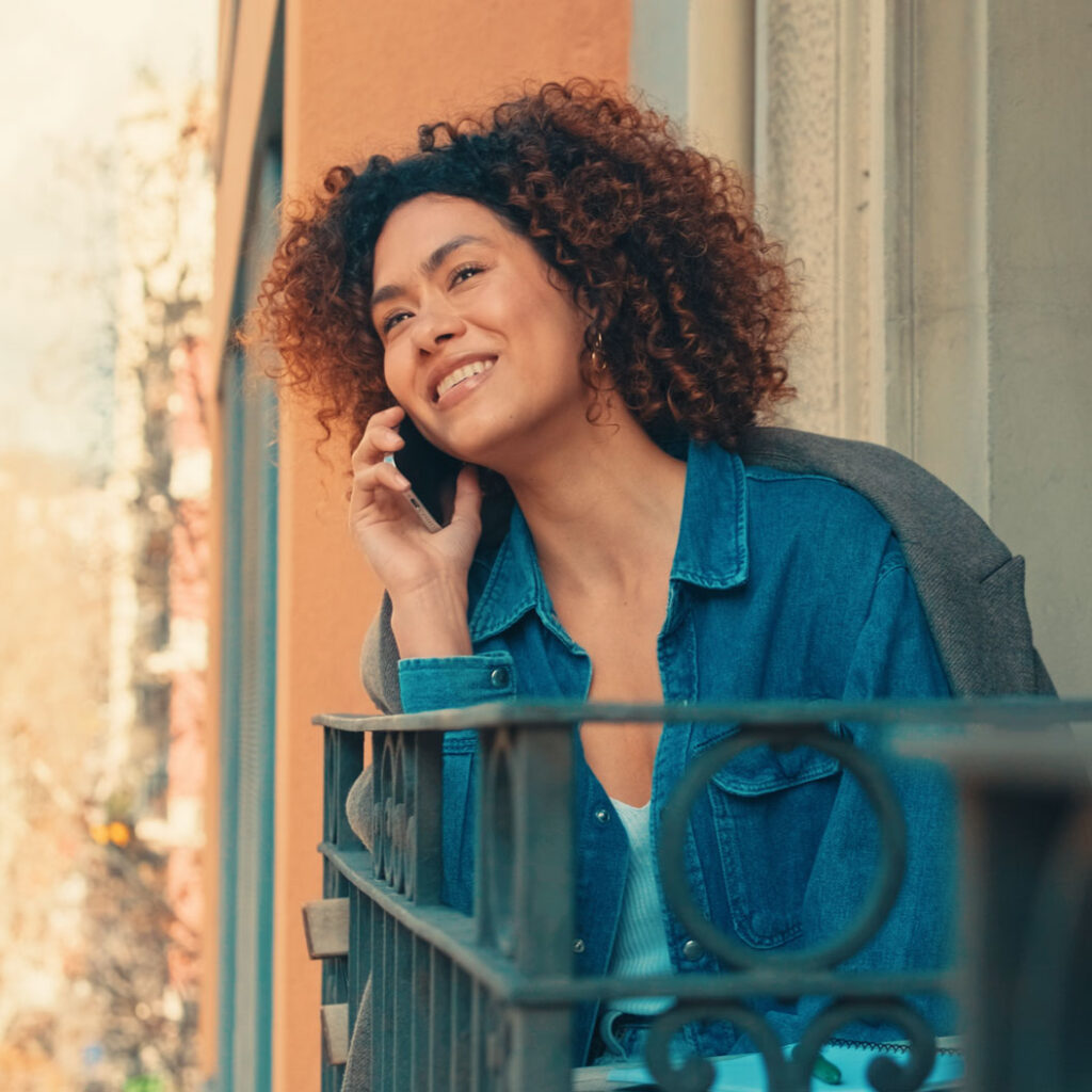 Women on cell phone